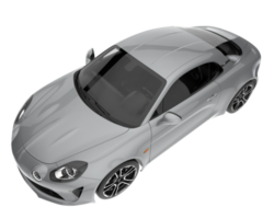 voiture de sport isolée sur fond transparent. rendu 3d - illustration png