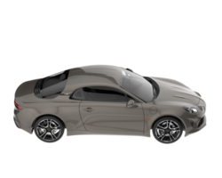 Sport car isolated on transparent background. 3d rendering - illustration png