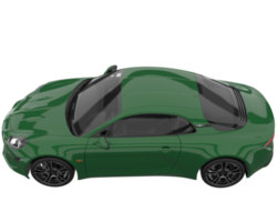 Sport car isolated on transparent background. 3d rendering - illustration png