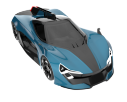 Sport car isolated on transparent background. 3d rendering - illustration png