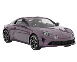 Sport car isolated on transparent background. 3d rendering - illustration png