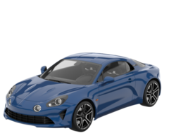 Sport car isolated on transparent background. 3d rendering - illustration png