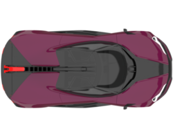 voiture de sport isolée sur fond transparent. rendu 3d - illustration png