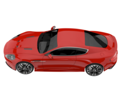 carro esporte isolado em fundo transparente. renderização 3D - ilustração png