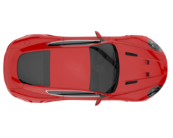 voiture de sport isolée sur fond transparent. rendu 3d - illustration png