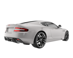 Sport car isolated on transparent background. 3d rendering - illustration png