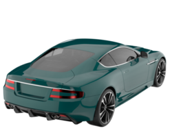 voiture de sport isolée sur fond transparent. rendu 3d - illustration png