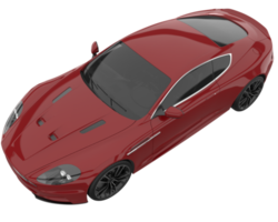 voiture de sport isolée sur fond transparent. rendu 3d - illustration png