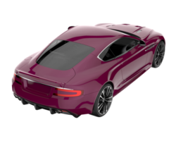 Sport car isolated on transparent background. 3d rendering - illustration png