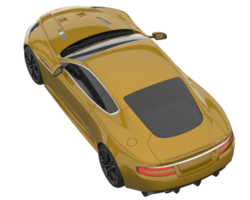 voiture de sport isolée sur fond transparent. rendu 3d - illustration png