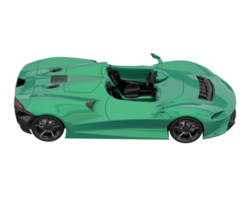 Sport car isolated on transparent background. 3d rendering - illustration png