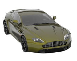 Sport car isolated on transparent background. 3d rendering - illustration png