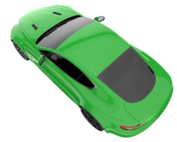 voiture de sport isolée sur fond transparent. rendu 3d - illustration png