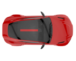 voiture de sport isolée sur fond transparent. rendu 3d - illustration png