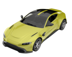 Sport car isolated on transparent background. 3d rendering - illustration png