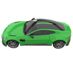 carro esporte isolado em fundo transparente. renderização 3D - ilustração png