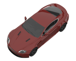 Sport car isolated on transparent background. 3d rendering - illustration png