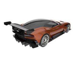 Sport car isolated on transparent background. 3d rendering - illustration png