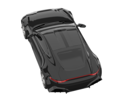 voiture de sport isolée sur fond transparent. rendu 3d - illustration png