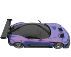 Sport car isolated on transparent background. 3d rendering - illustration png