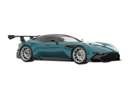 voiture de sport isolée sur fond transparent. rendu 3d - illustration png