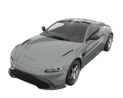 Sport car isolated on transparent background. 3d rendering - illustration png