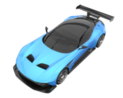 voiture de sport isolée sur fond transparent. rendu 3d - illustration png