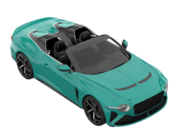 Sport car isolated on transparent background. 3d rendering - illustration png