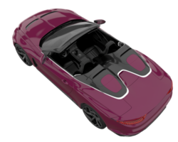 coche deportivo aislado sobre fondo transparente. Representación 3d - ilustración png