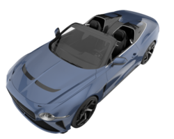 voiture de sport isolée sur fond transparent. rendu 3d - illustration png