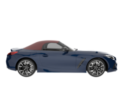 voiture de sport isolée sur fond transparent. rendu 3d - illustration png