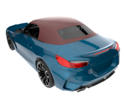 Sport car isolated on transparent background. 3d rendering - illustration png