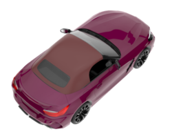 carro esporte isolado em fundo transparente. renderização 3D - ilustração png