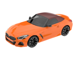 voiture de sport isolée sur fond transparent. rendu 3d - illustration png