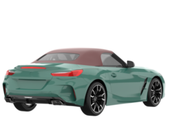 voiture de sport isolée sur fond transparent. rendu 3d - illustration png