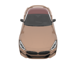 voiture de sport isolée sur fond transparent. rendu 3d - illustration png