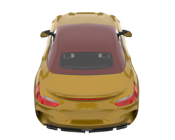 carro esporte isolado em fundo transparente. renderização 3D - ilustração png