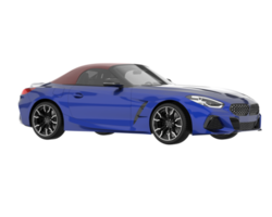 Sport car isolated on transparent background. 3d rendering - illustration png