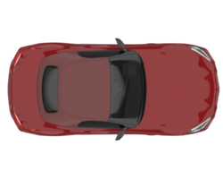 voiture de sport isolée sur fond transparent. rendu 3d - illustration png