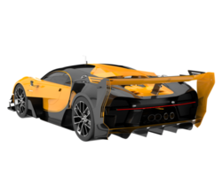 voiture de sport isolée sur fond transparent. rendu 3d - illustration png