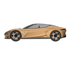 Sport car isolated on transparent background. 3d rendering - illustration png