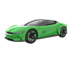 Sport car isolated on transparent background. 3d rendering - illustration png