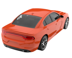 carro esporte isolado em fundo transparente. renderização 3D - ilustração png