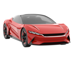 Sport car isolated on transparent background. 3d rendering - illustration png