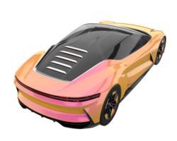 voiture de sport isolée sur fond transparent. rendu 3d - illustration png