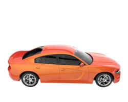 Sport car isolated on transparent background. 3d rendering - illustration png