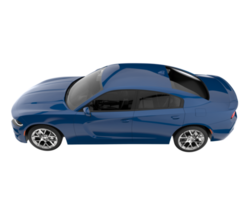 coche deportivo aislado sobre fondo transparente. Representación 3d - ilustración png