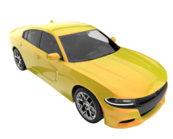 carro esporte isolado em fundo transparente. renderização 3D - ilustração png