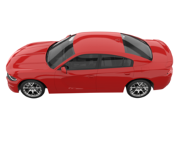 voiture de sport isolée sur fond transparent. rendu 3d - illustration png