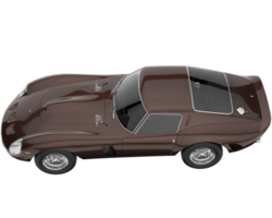 coche deportivo aislado sobre fondo transparente. Representación 3d - ilustración png